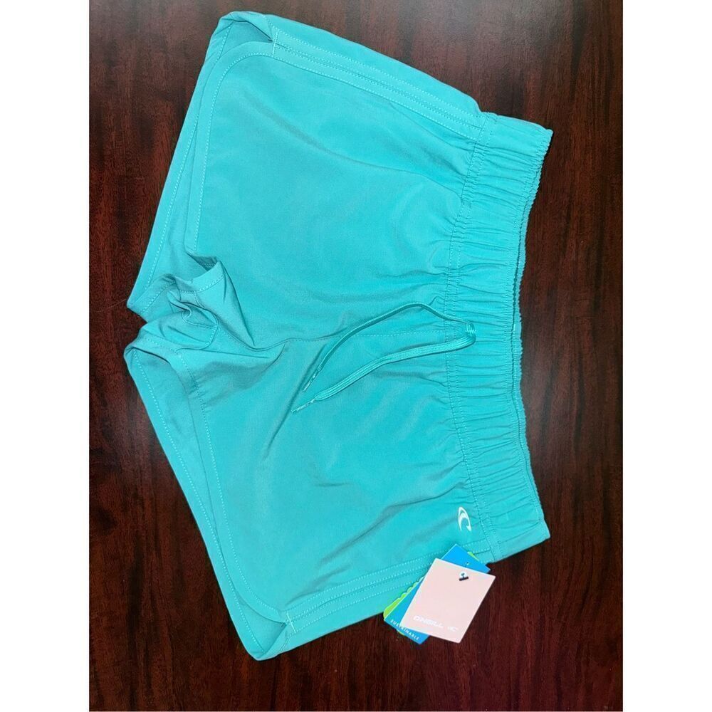 O’Neil Hyperfreak Turquoise Lane Solid Stretch Board Shorts Kids Size 14